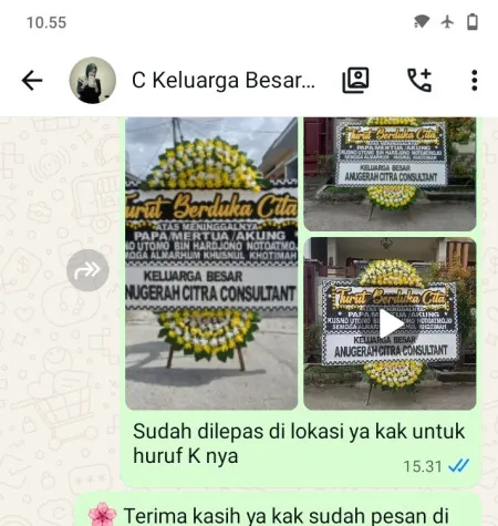 Pengiriman Papan Bunga Duka Cipinang Besar Selatan